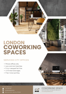 Graphic Design. Flyer For Coworking Space.