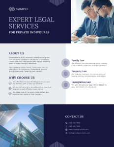 Graphic Design. Flyer For Law Firm.