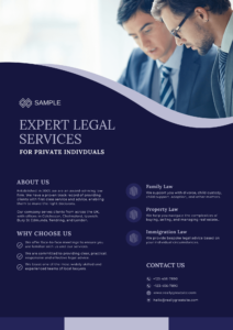 Graphic Design. Flyer For Lawyer.